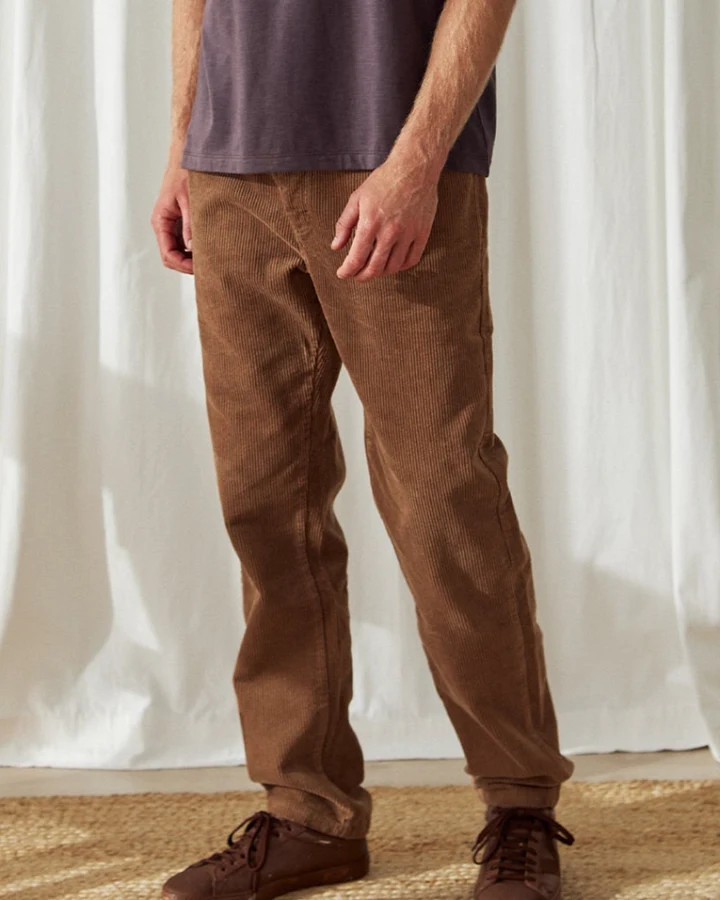 TWOTHIRDS Herren vegan Hose Middle Malt Ball Brown