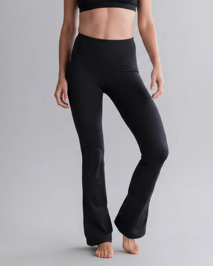 Hey Honey Leggings Flared Cotton Touch - Black