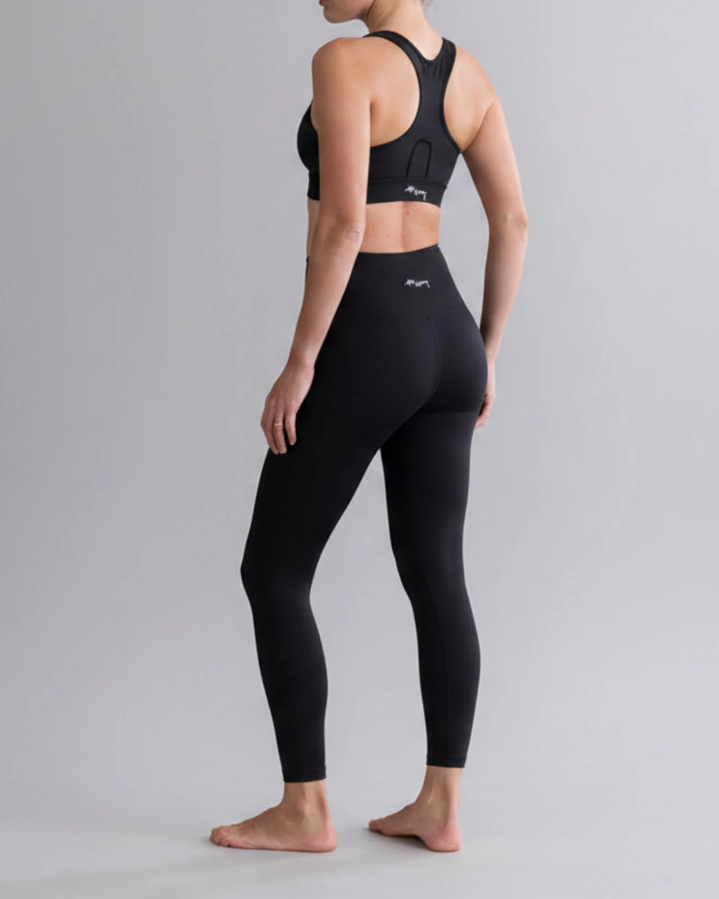 Hey Honey Leggings Cropped Cotton Touch - Black – Ansicht 2