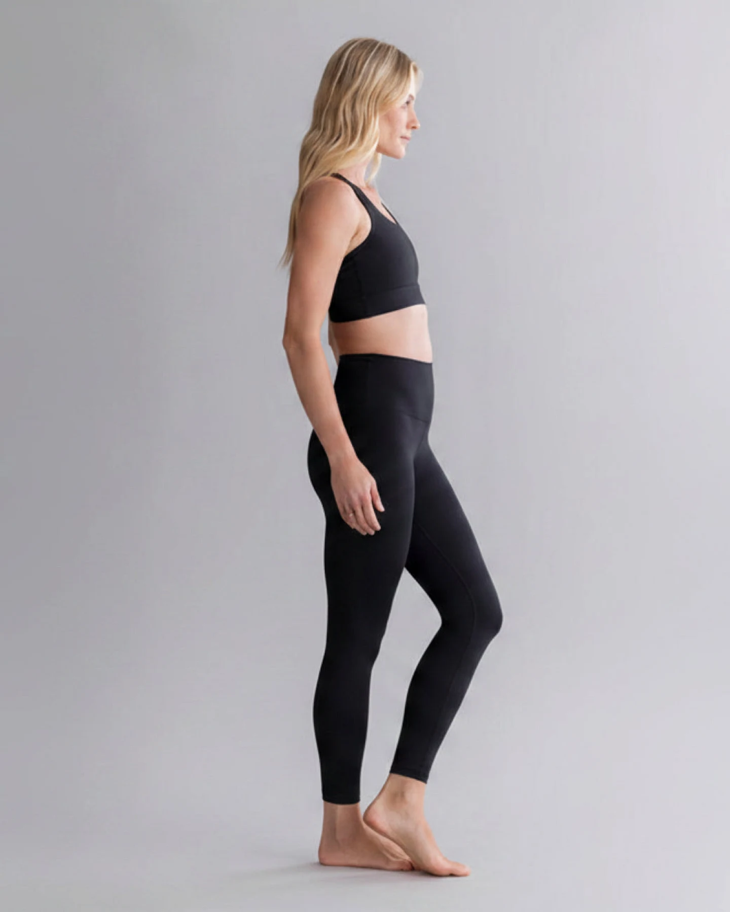 Hey Honey Leggings Cropped Cotton Touch - Black – Ansicht 4