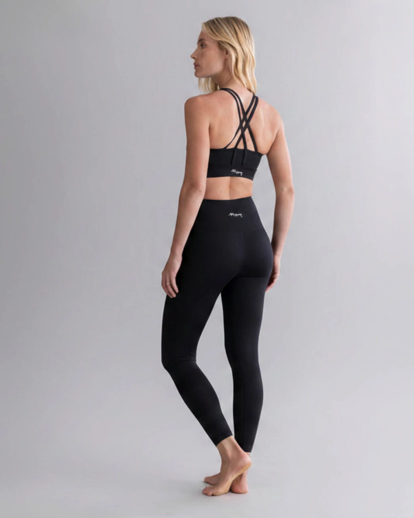 Hey Honey Leggings Cropped Cotton Touch - Black – Ansicht 5