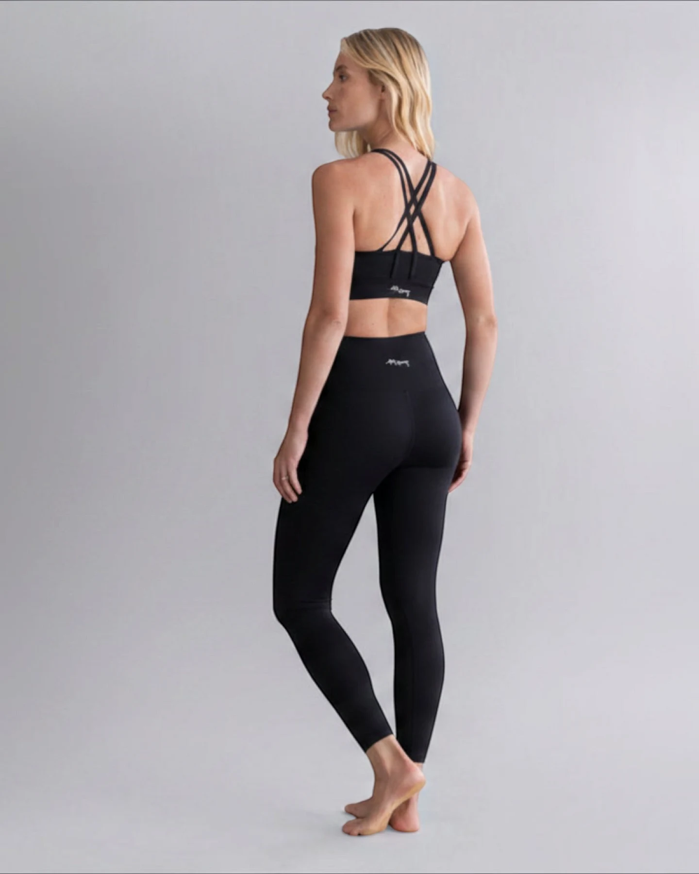 Hey Honey Leggings Cropped Cotton Touch - Black – Ansicht 4