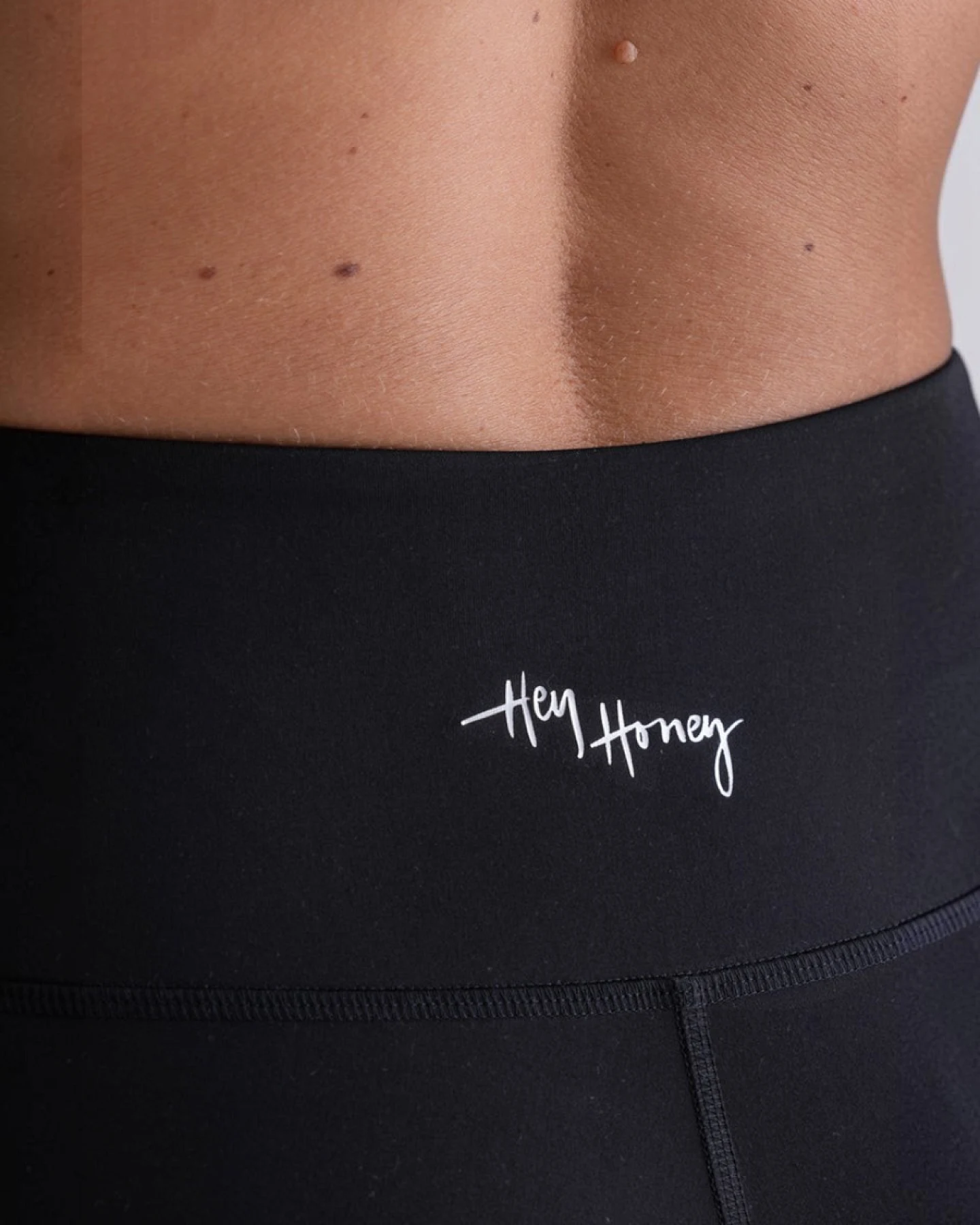 Hey Honey Leggings Cropped Cotton Touch - Black – Ansicht 6