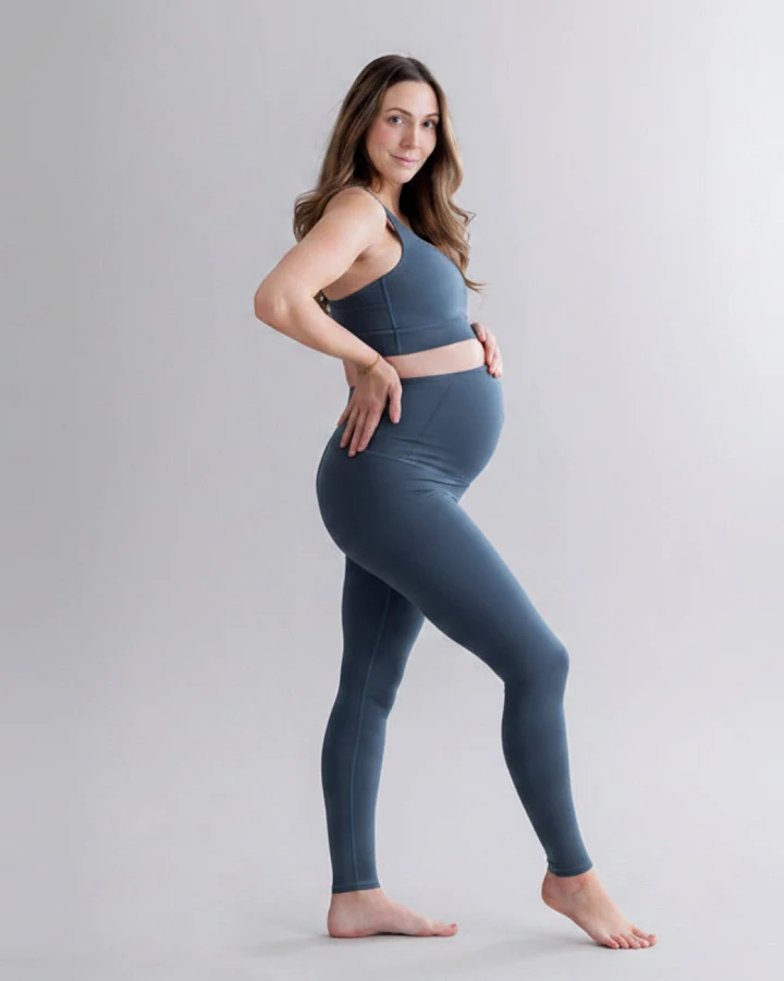 Hey Honey Maternity Leggings Cotton Touch - Teal