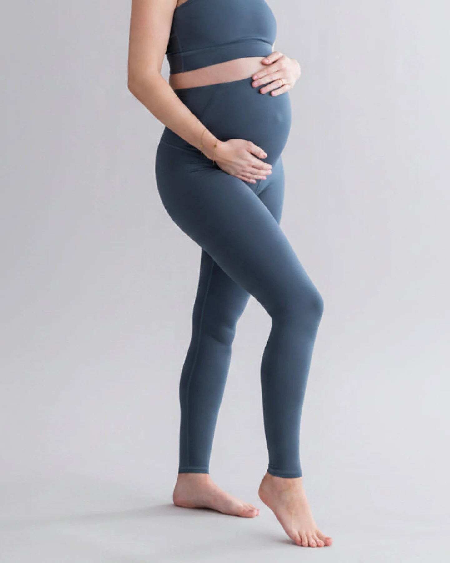 Hey Honey Maternity Leggings Cotton Touch - Teal – Ansicht 4