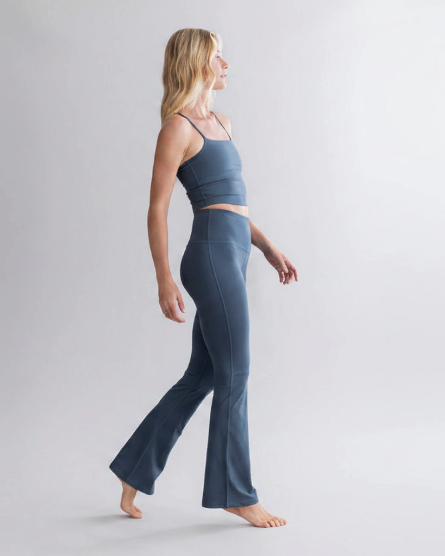 Hey Honey Leggings Flared Cotton Touch - Teal – Ansicht 3