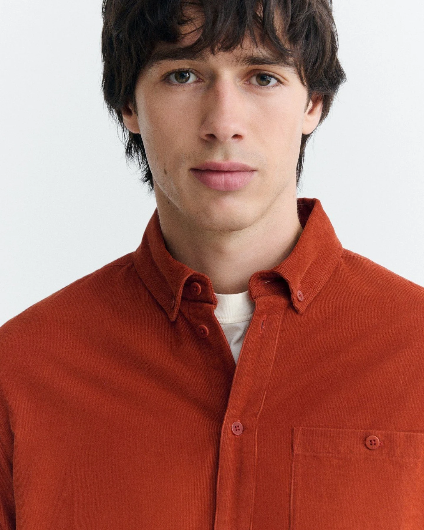 Hemd Anto Microcorduroy Braun – Ansicht 2