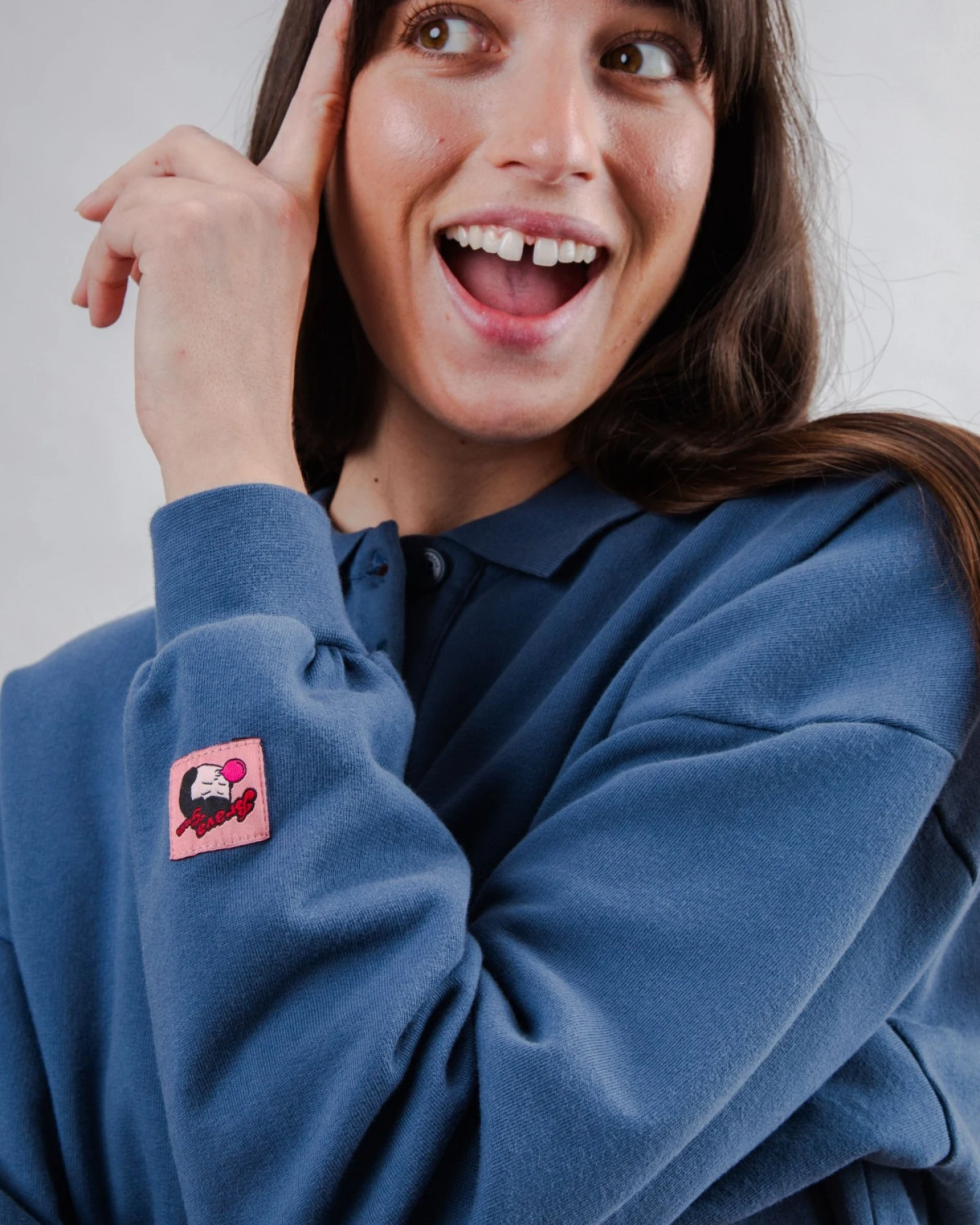 Sweatshirt Brava Gum Polo Blau – Ansicht 4