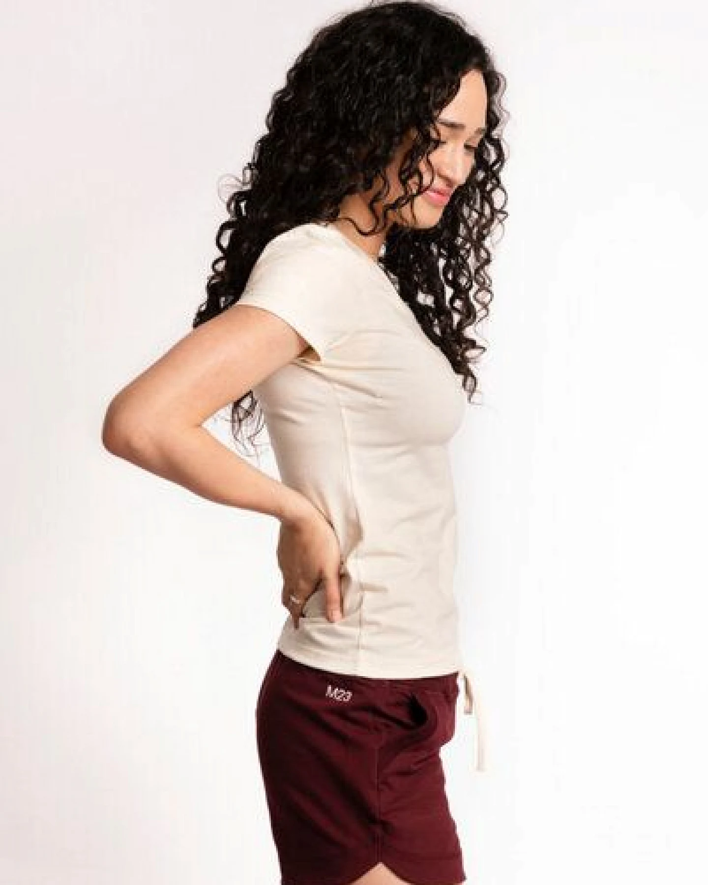 M23 Damen T-Shirt aus Bio-Baumwolle, Modell „Lola“ – Ansicht 2