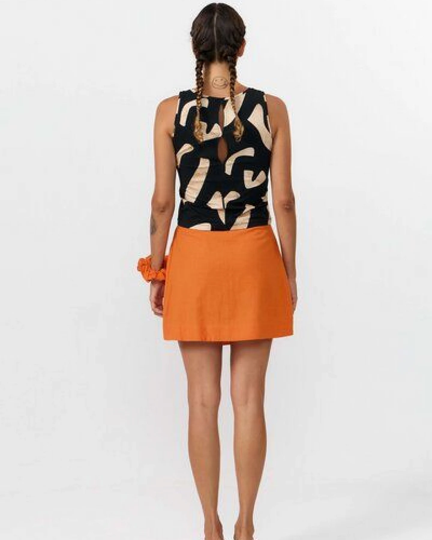 Suite13lab Damen-Rippentop ärmellos MIÑO im Stones-Print – Ansicht 3