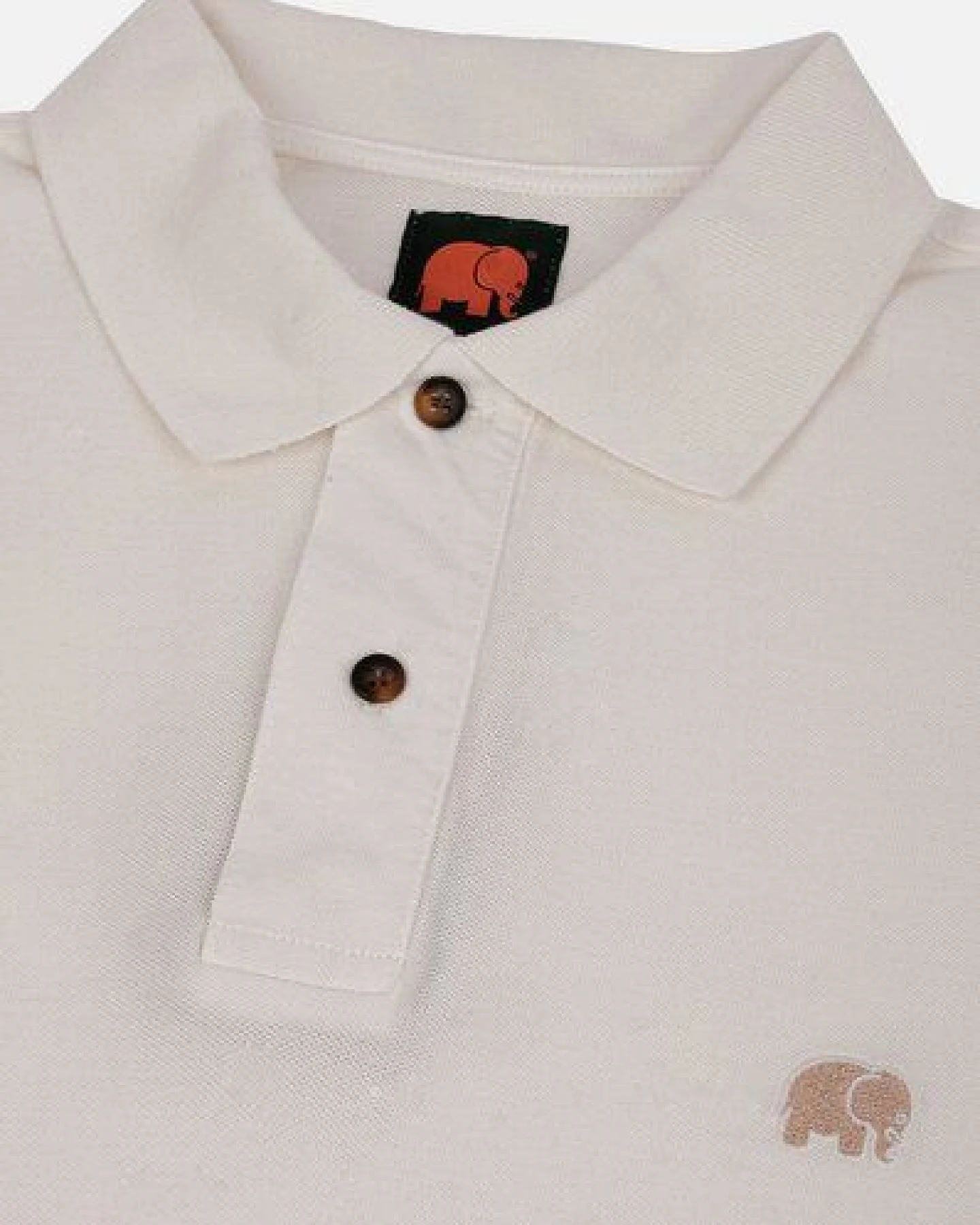 Trendsplant Alcalali Pigment Dyed Organic Polo Shirt Almond Milk – Ansicht 4