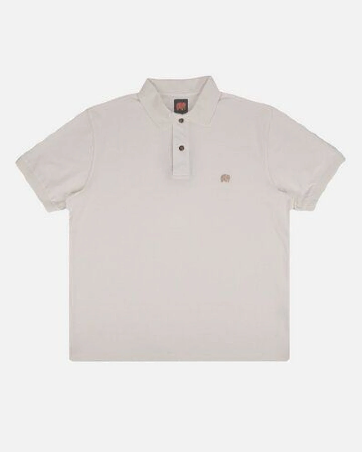 Trendsplant Alcalali Pigment Dyed Organic Polo Shirt Almond Milk – Ansicht 2