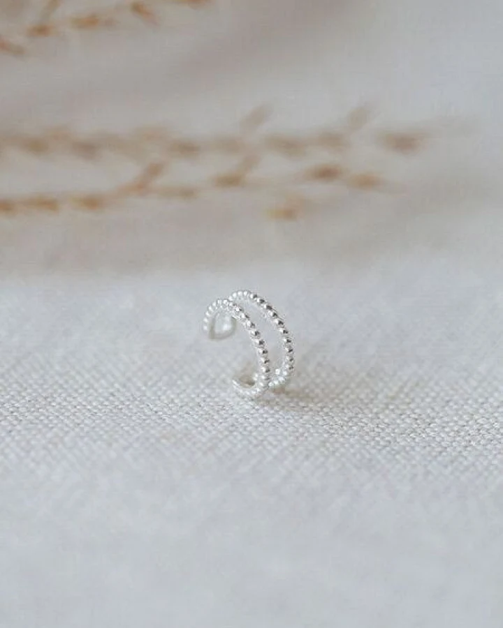 pikfine double Ear Cuff "Mala" / silber oder vergoldet