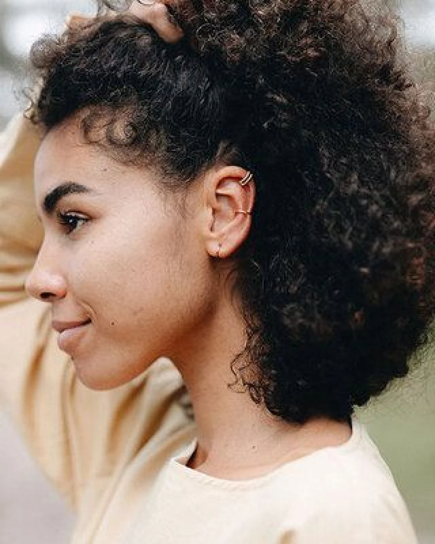 pikfine double Ear Cuff "Mala" / silber oder vergoldet – Ansicht 2