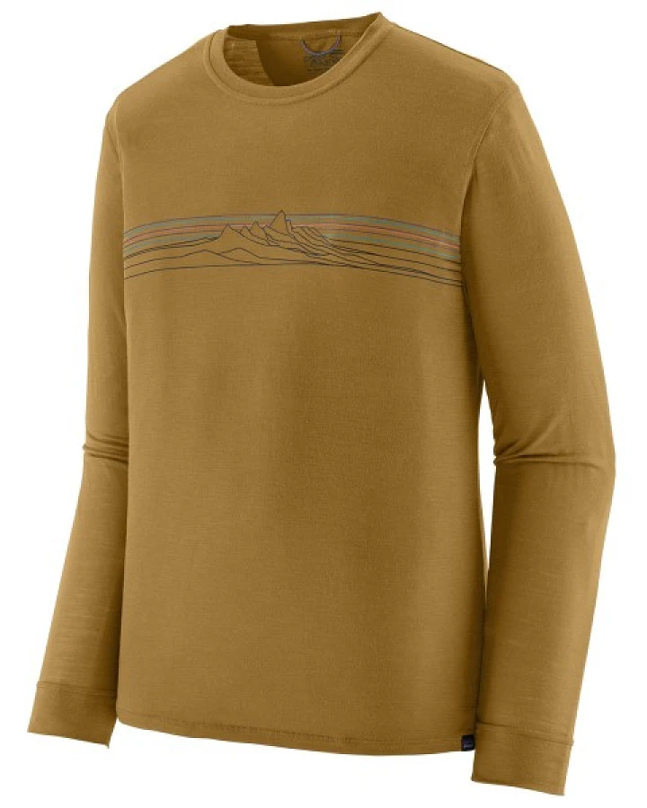 Patagonia - L/S Cap Cool Merino Graphic Shirt - Merinoshirt Gr XS braun