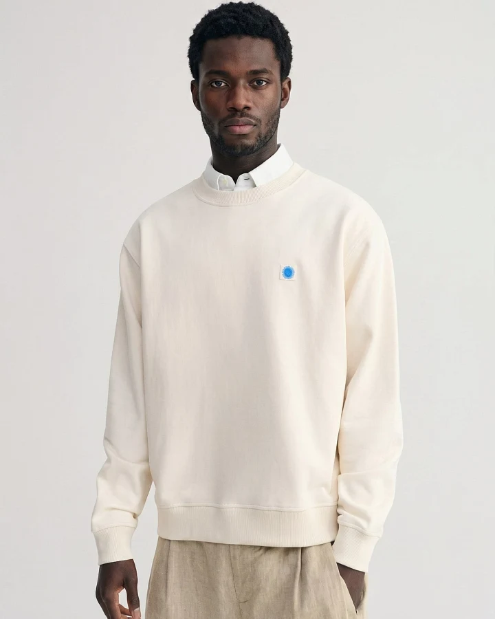 Thinking MU Sweatshirt LEON SWEATSHIRT PANNACOTTA