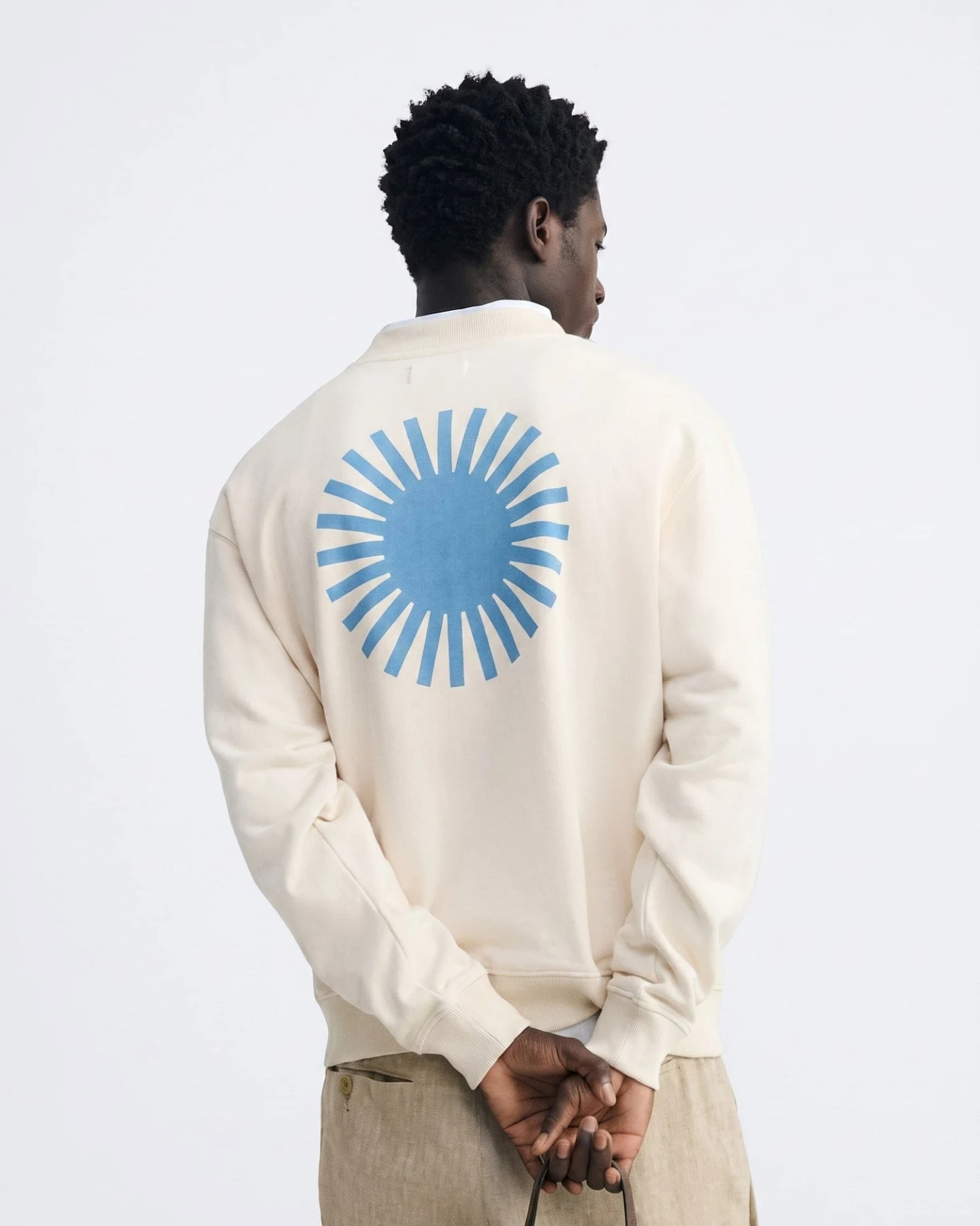 Thinking MU Sweatshirt LEON SWEATSHIRT PANNACOTTA – Ansicht 2