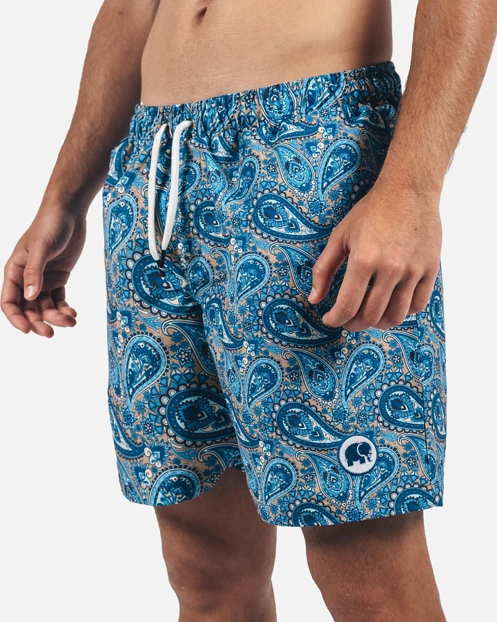 Trendsplant Herren vegan Badehose Mittelmeer Paisley