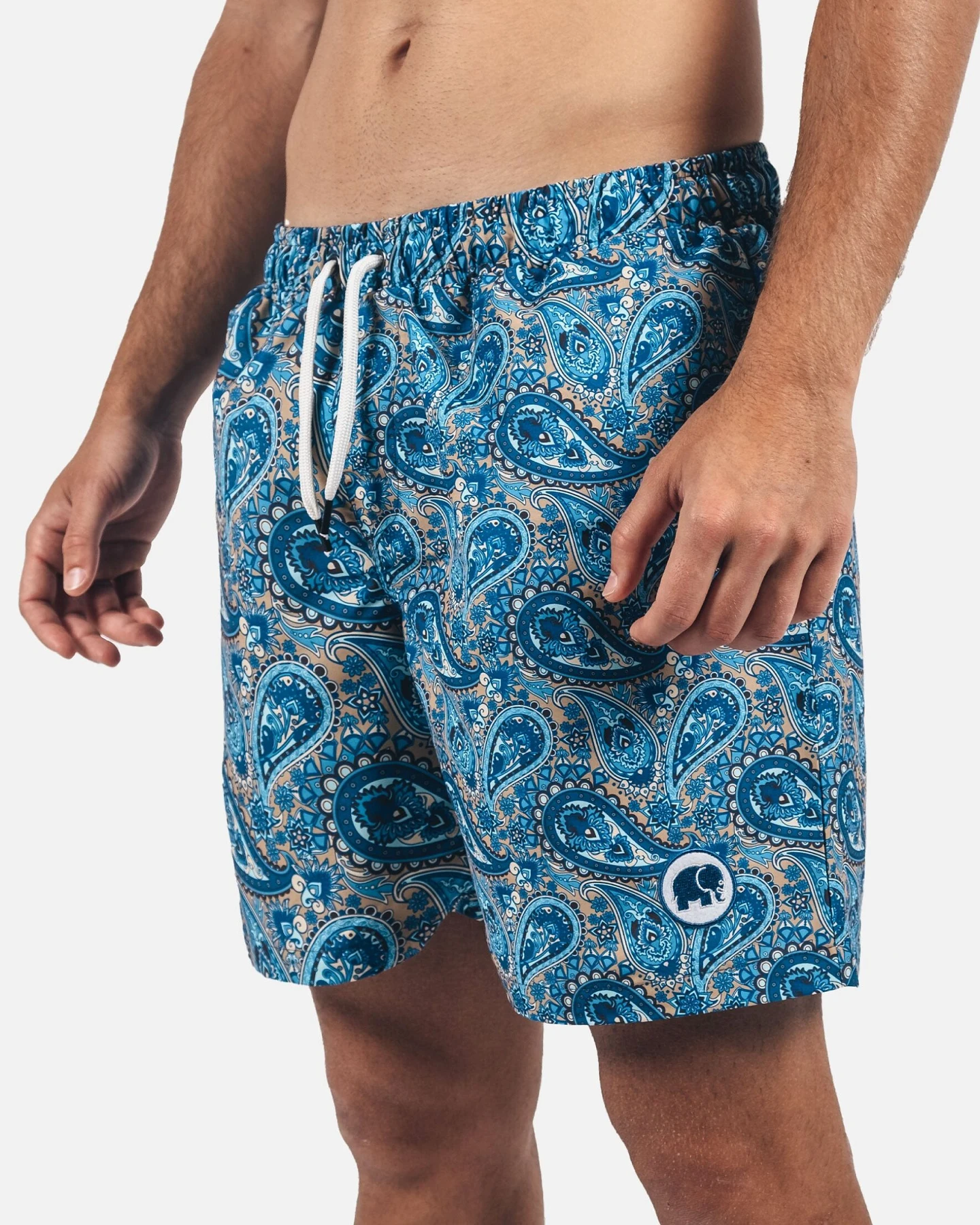 Trendsplant Herren vegan Badehose Mittelmeer Paisley – Ansicht 2