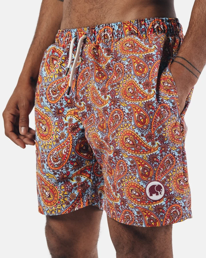 Trendsplant Herren vegan Badehose Karibik Paisley