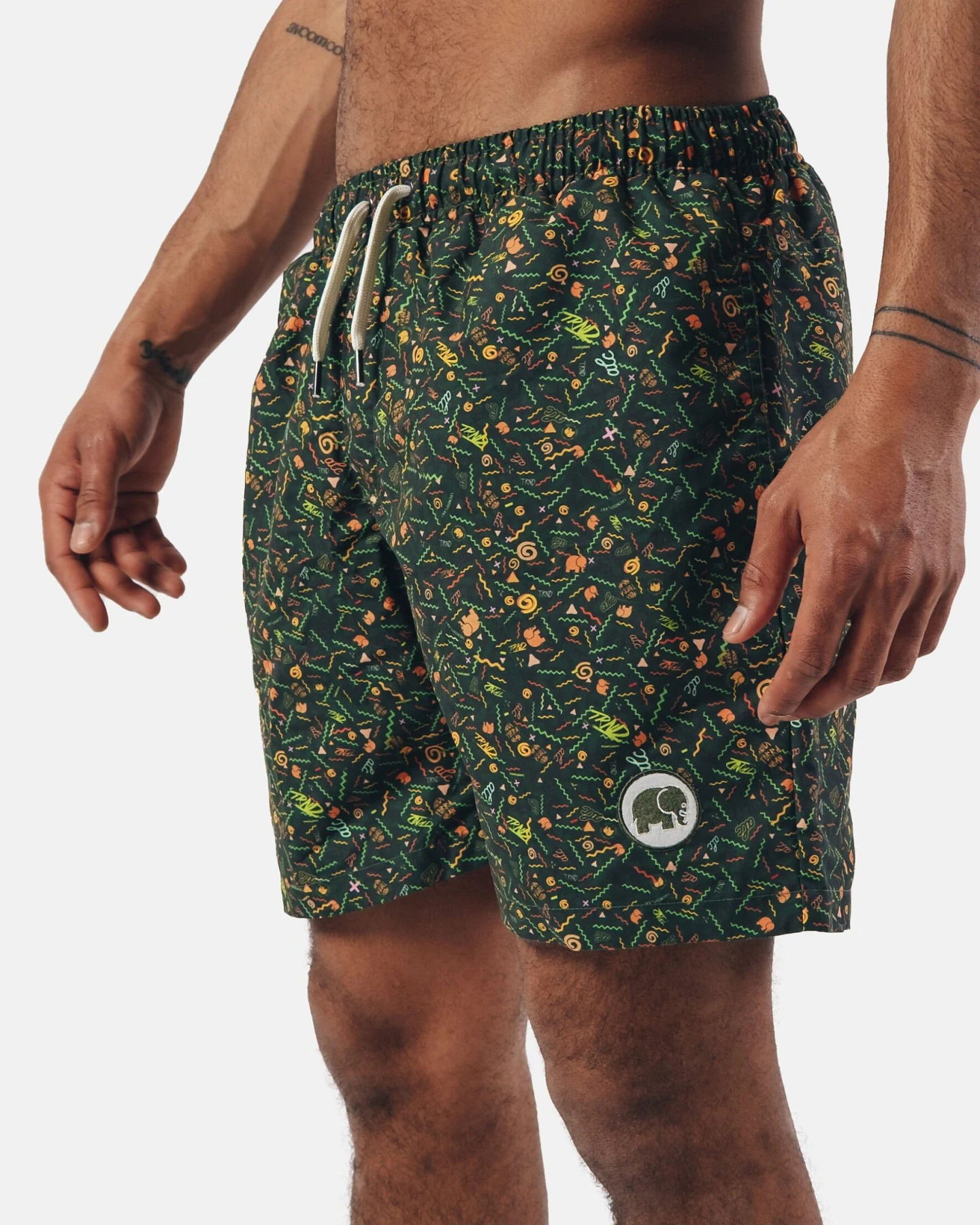 Trendsplant Herren vegan Badehose Dogtown Grün – Ansicht 2