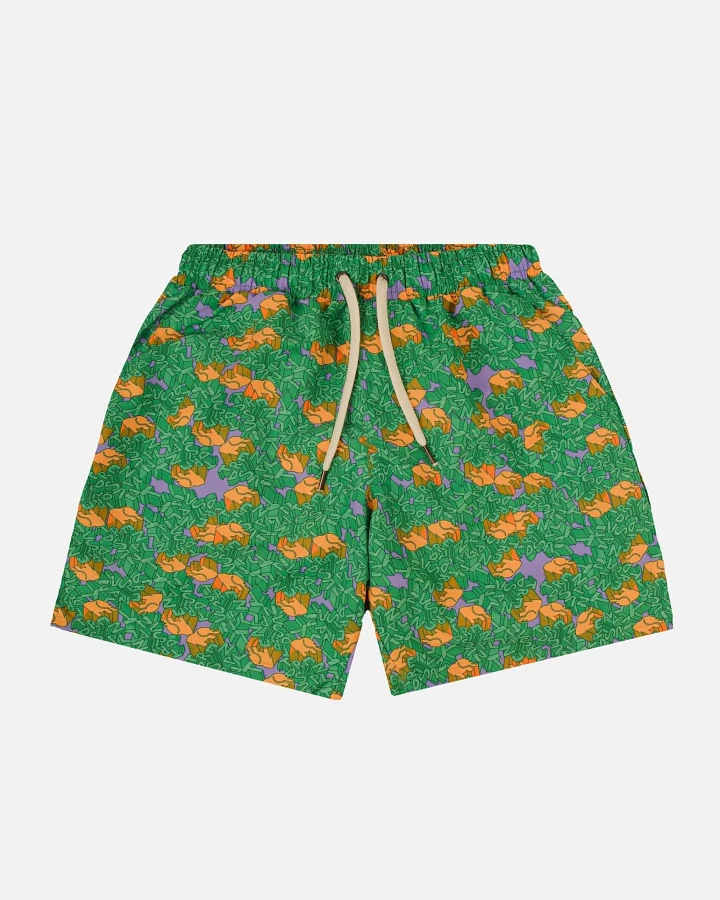 Trendsplant Herren vegan Badeshort Trippyplant Mystic Mint