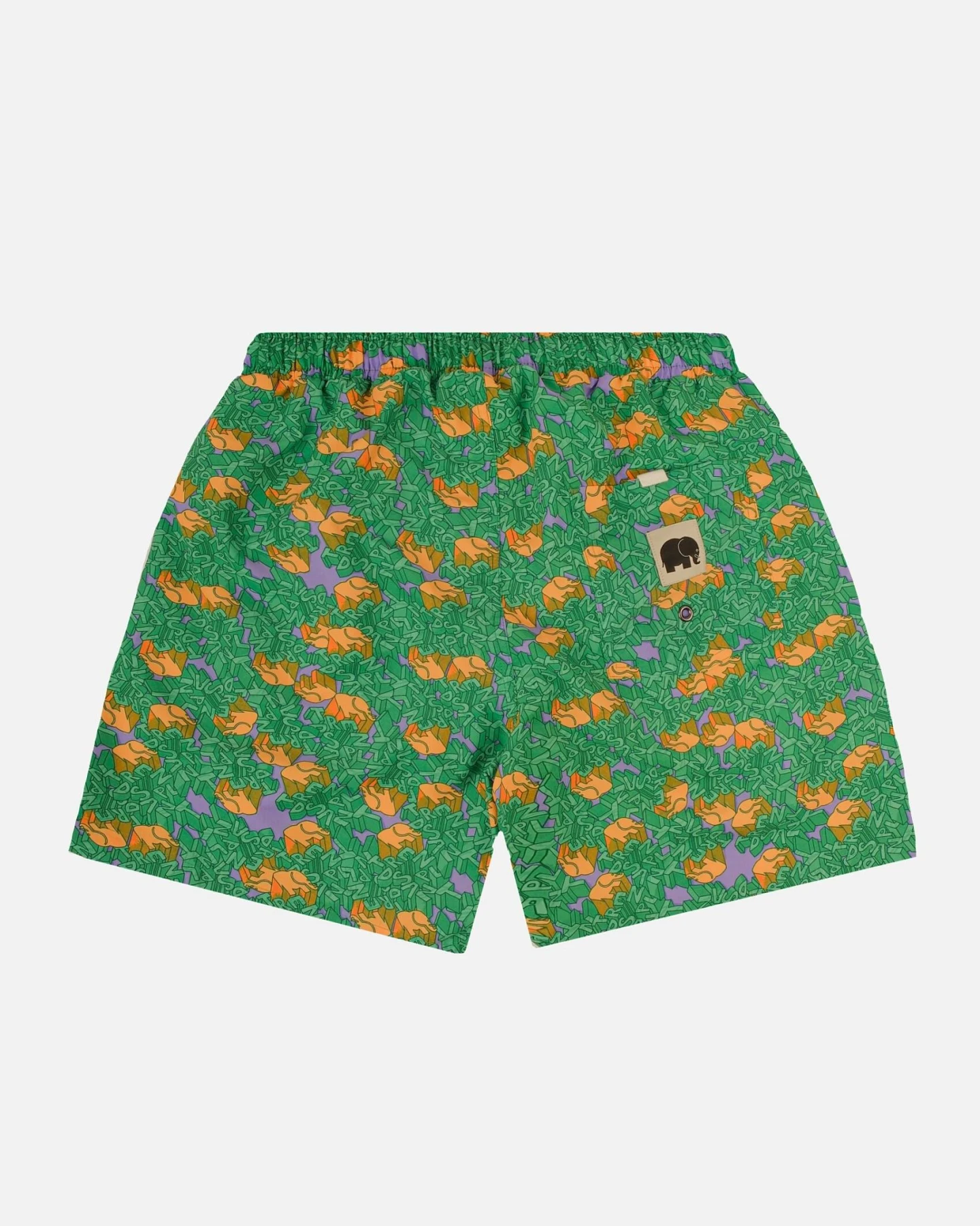 Trendsplant Herren vegan Badeshort Trippyplant Mystic Mint – Ansicht 2
