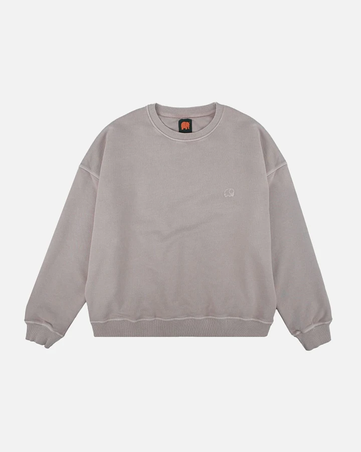 Trendsplant Damen vegan Pullover Heavyweight Essential Pigment Island Fossil