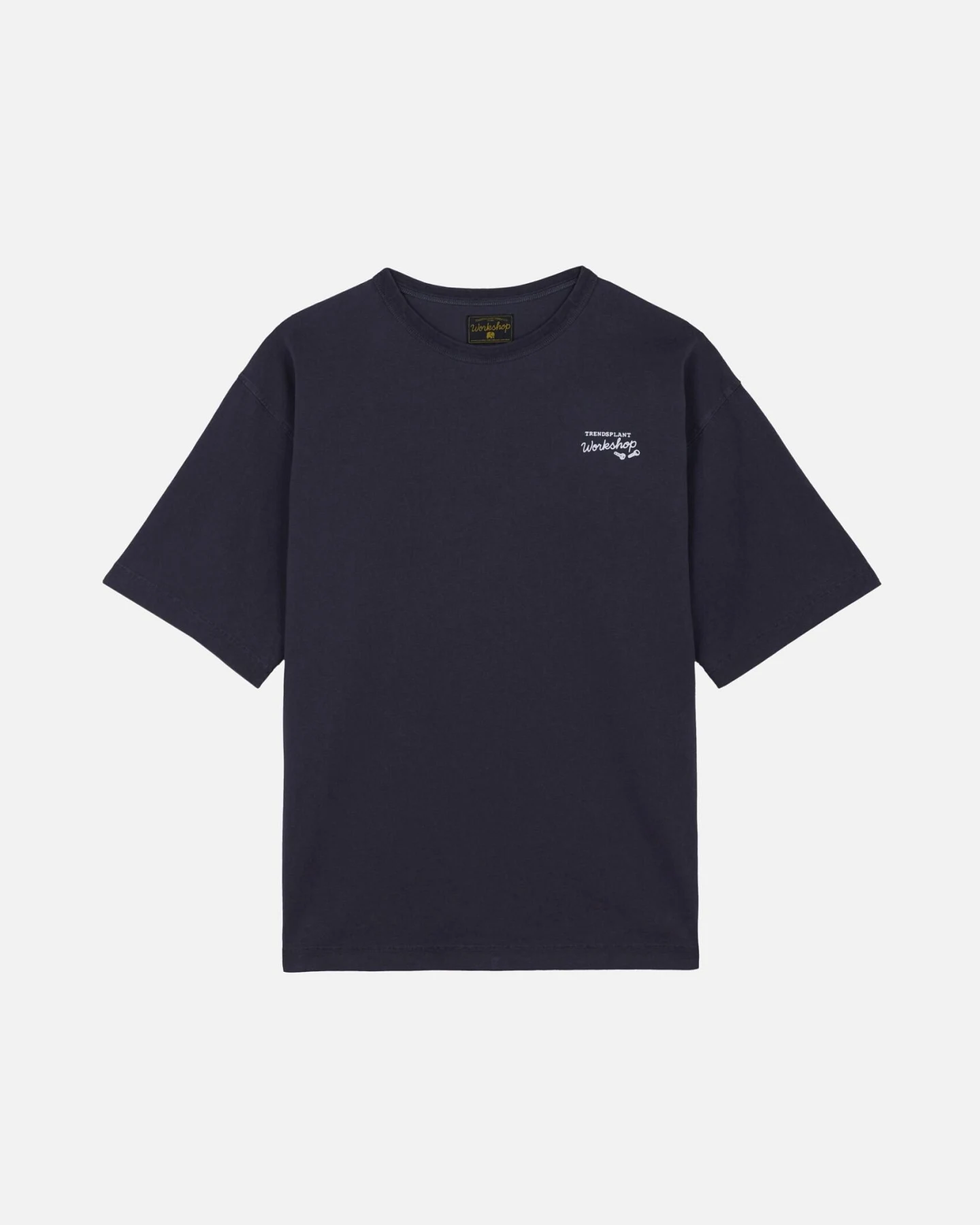 Trendsplant Herren vegan T-Shirt Bench Oversized Baritone Blau – Ansicht 2