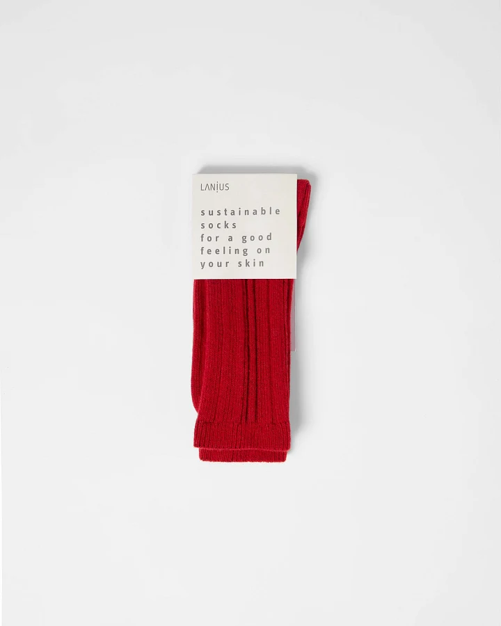 Rippenstrick-Socken (GOTS)