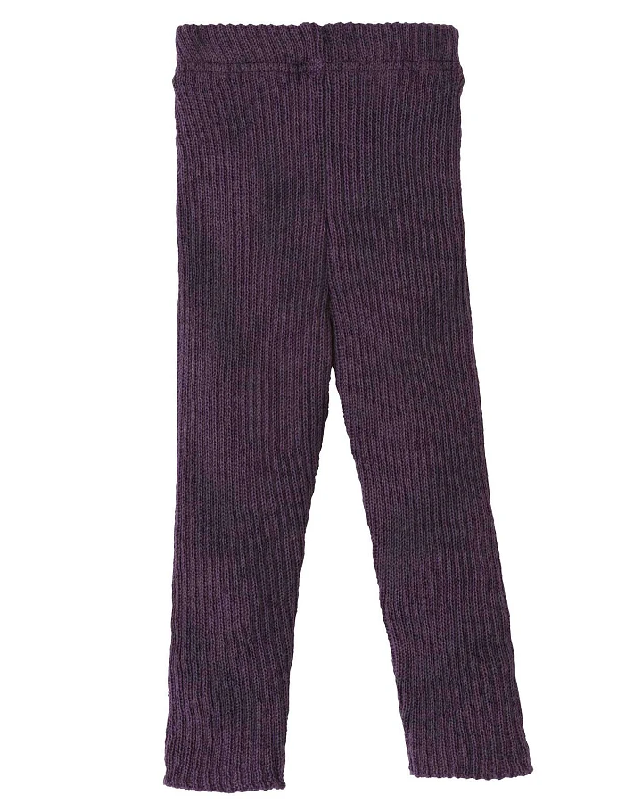 Produktseite: Disana - Strick-Leggings Merinowolle Aubergine