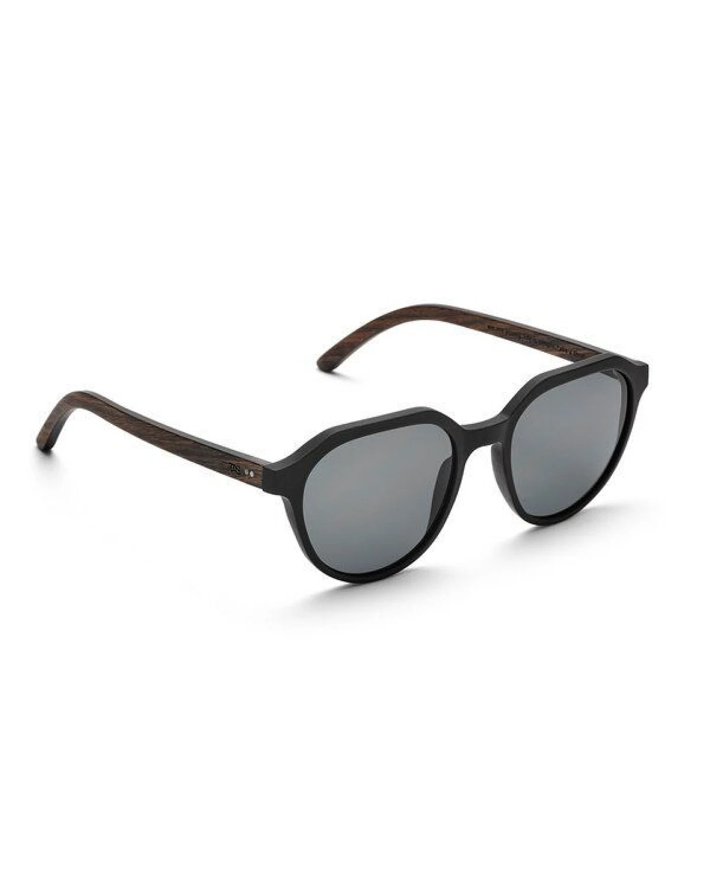 TAKE A SHOT Holz Sonnenbrille für Herren und Damen mit modernem Flattop Design – Ansicht 2