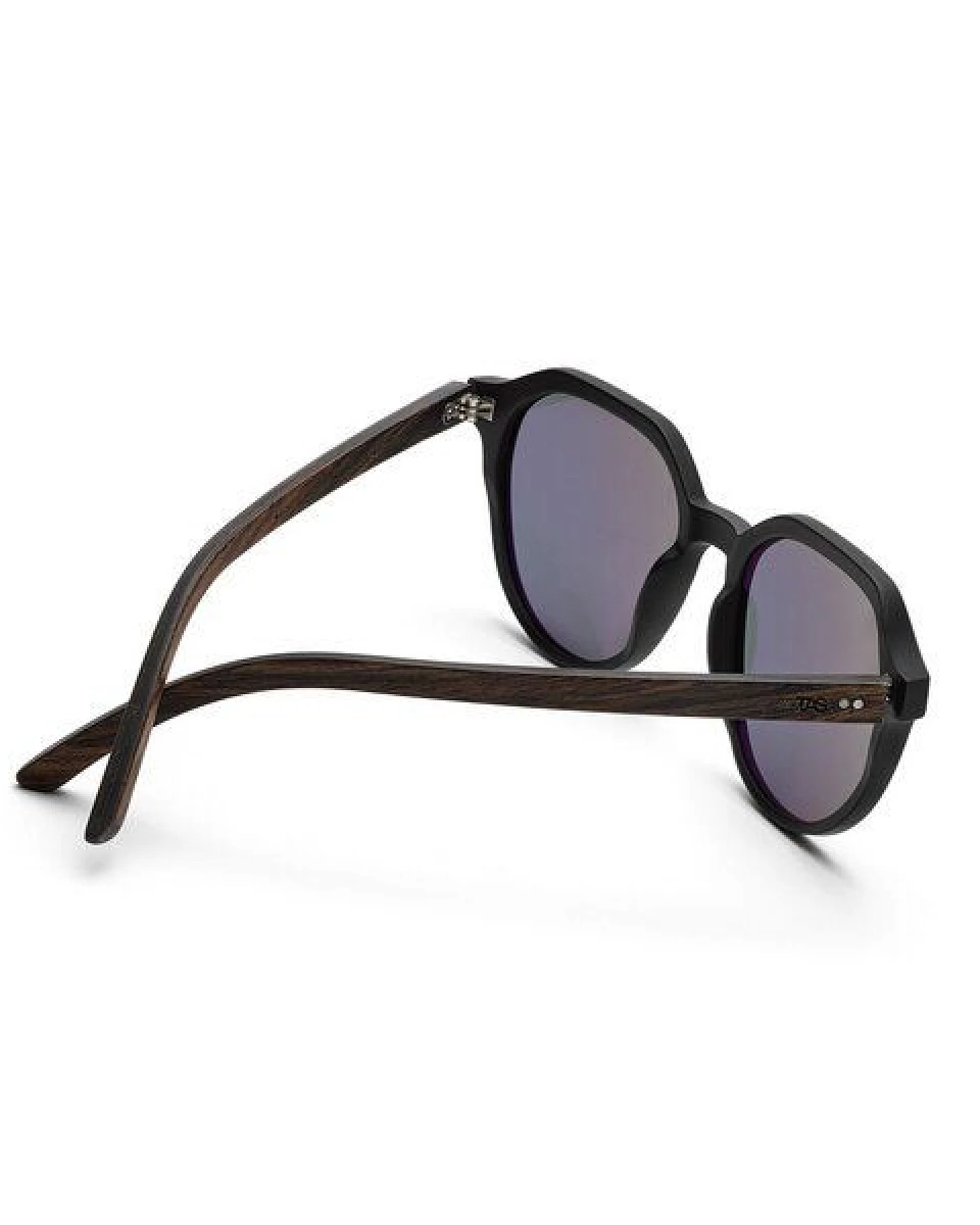 TAKE A SHOT Holz Sonnenbrille für Herren und Damen mit modernem Flattop Design – Ansicht 3