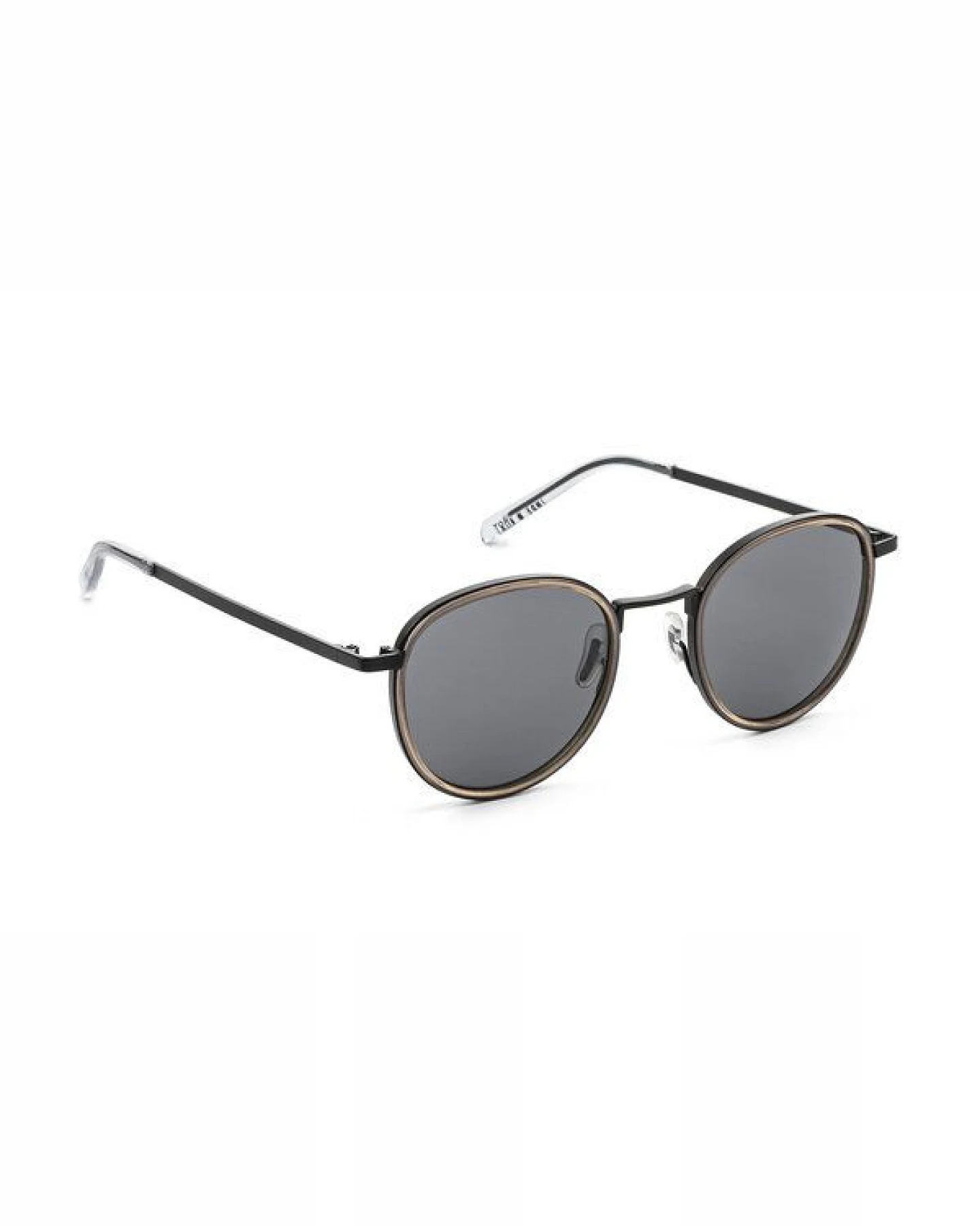 TAKE A SHOT Runde Sonnenbrille aus Edelstahl mit ECO Acetate - Ada Kollektion – Ansicht 2