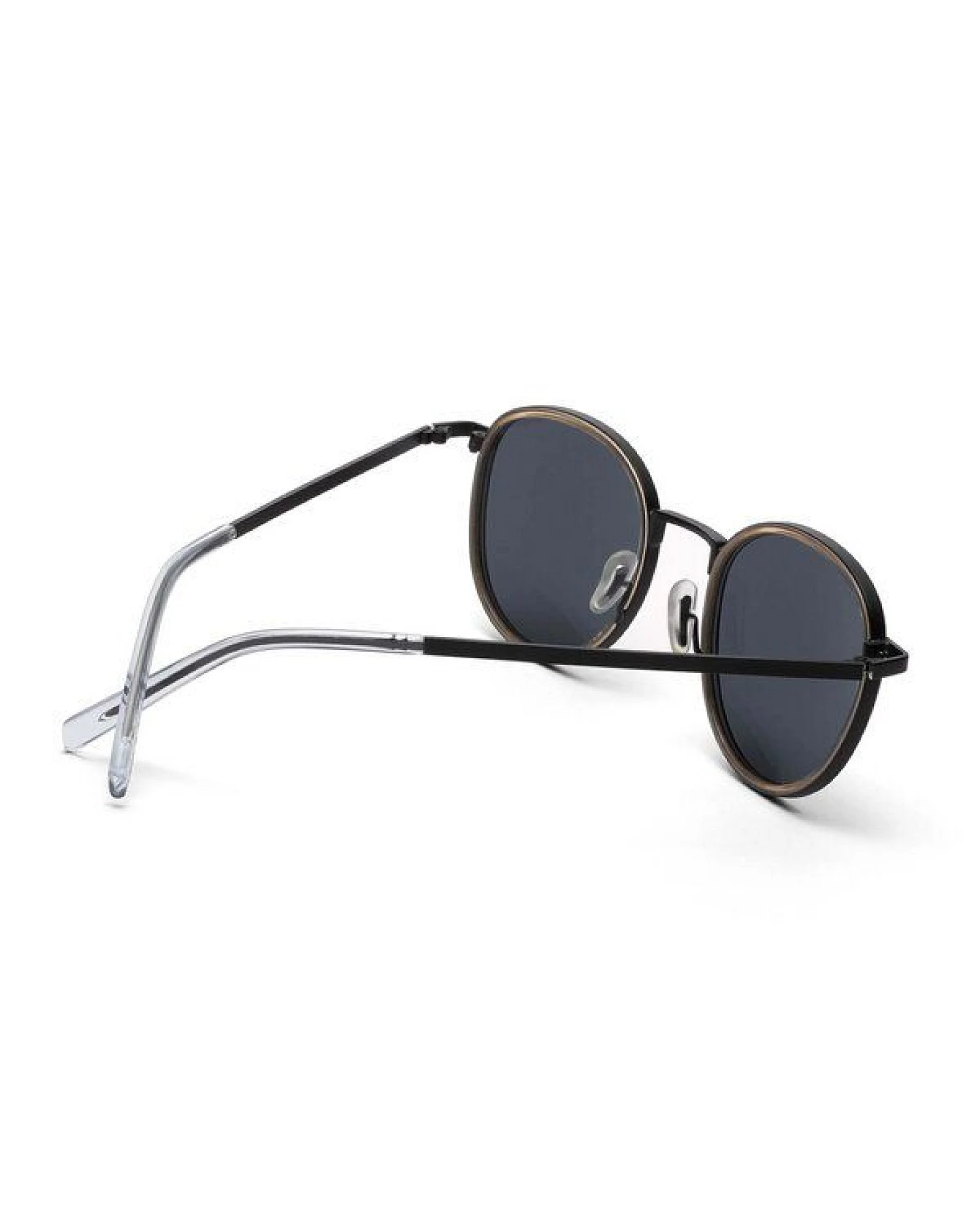 TAKE A SHOT Runde Sonnenbrille aus Edelstahl mit ECO Acetate - Ada Kollektion – Ansicht 3