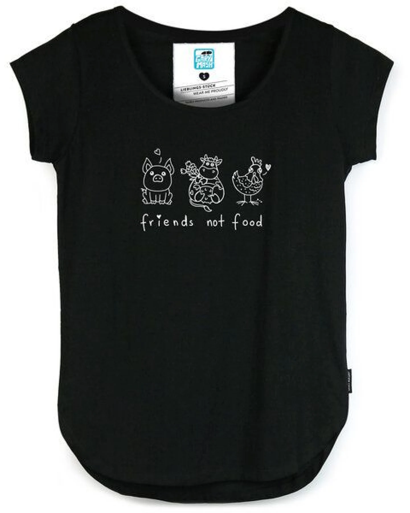 GARY MASH Shirt Asheville Friends not Food aus Bio-Baumwolle – Ansicht 2