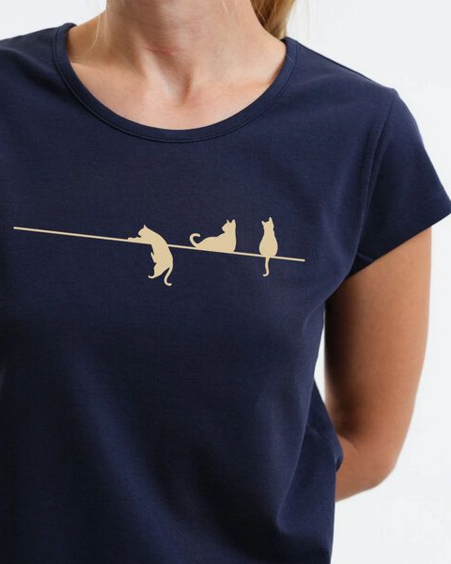 GARY MASH Shirt Asheville Katzen aus Bio-Baumwolle – Ansicht 4