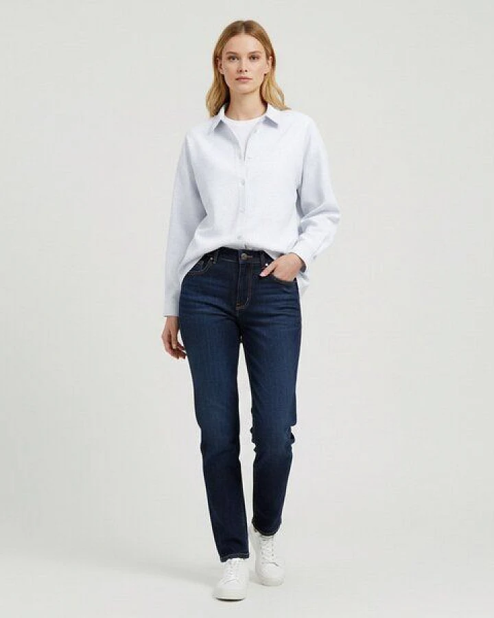 YTWOO Oversized Leinenhemd für Damen