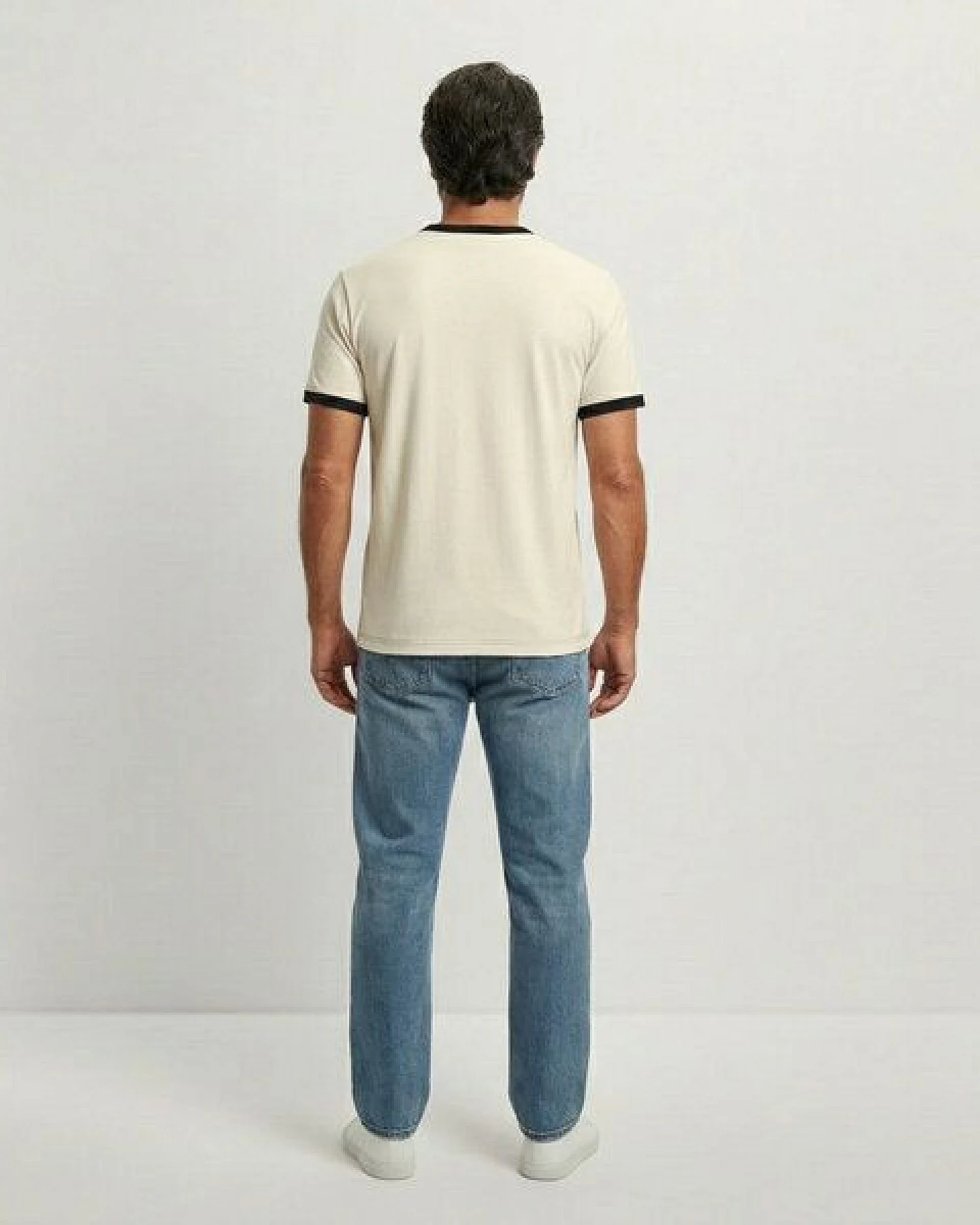 YTWOO Vintage Ringer-T-Shirt Herren – Ansicht 2