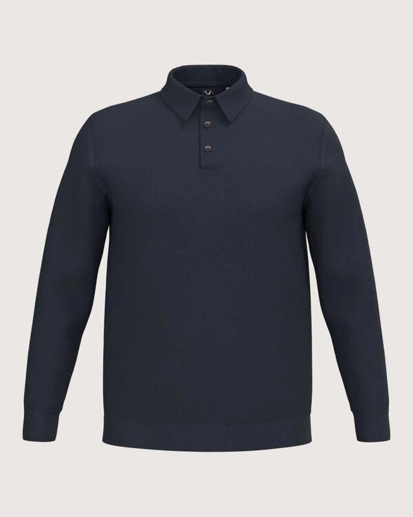 YTWOO Herren Langarm-Poloshirt – Ansicht 2