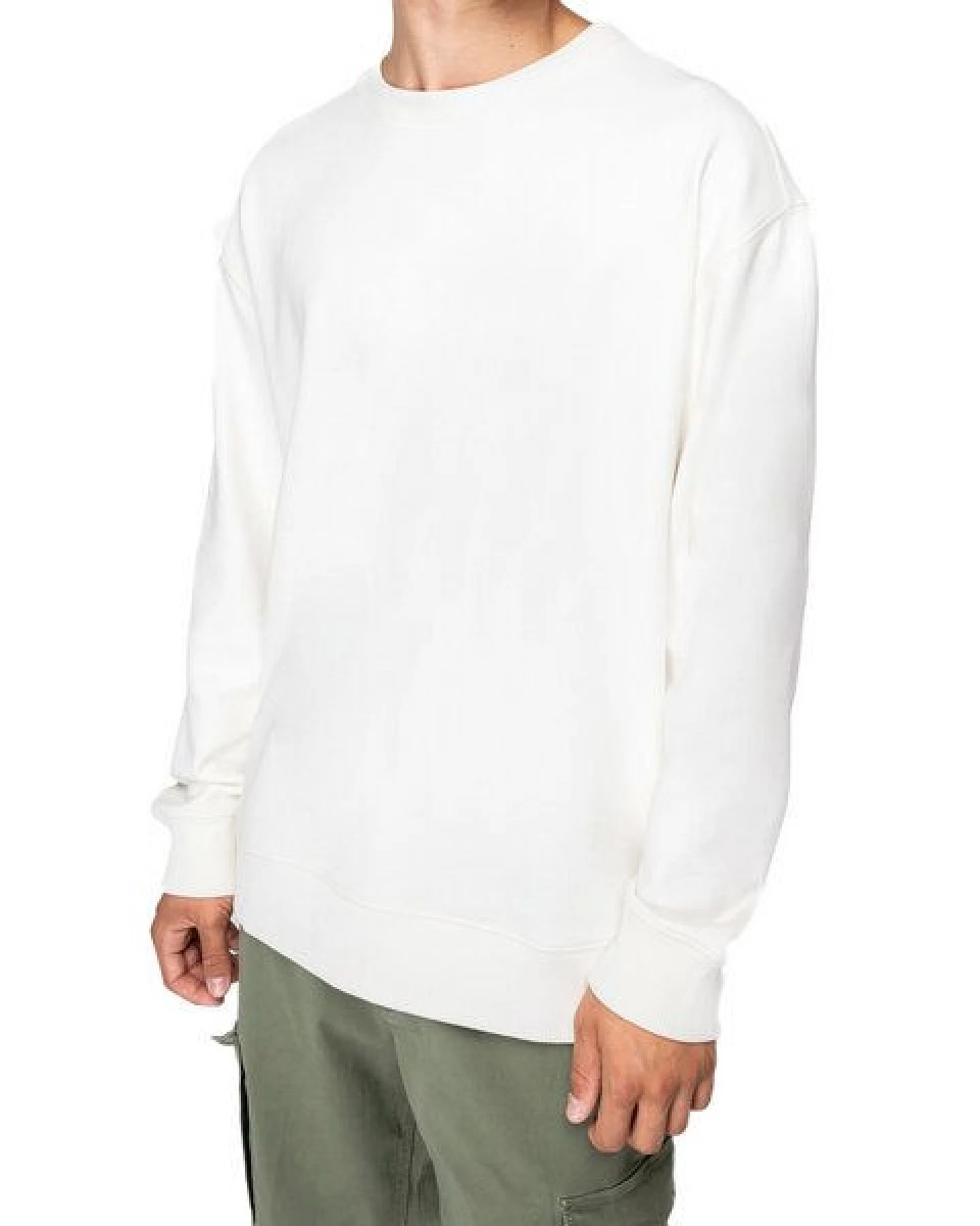 YTWOO Umweltfreundliches Unisex French-Terry Sweatshirt mit hängenden Schultern – Ansicht 3