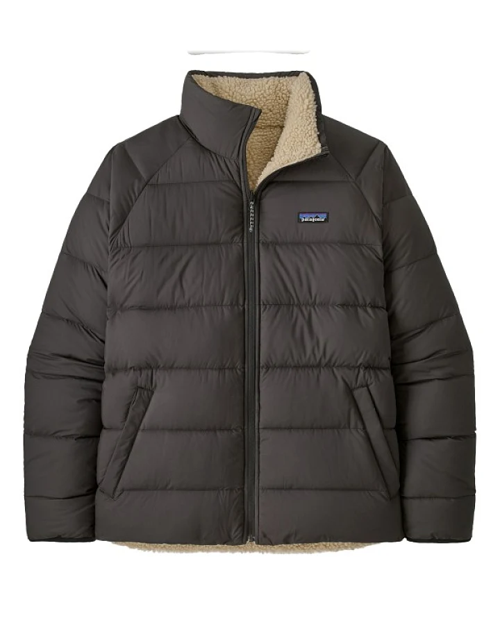 Patagonia - Reversible Silent Down Jacket - Daunenjacke Gr S grau