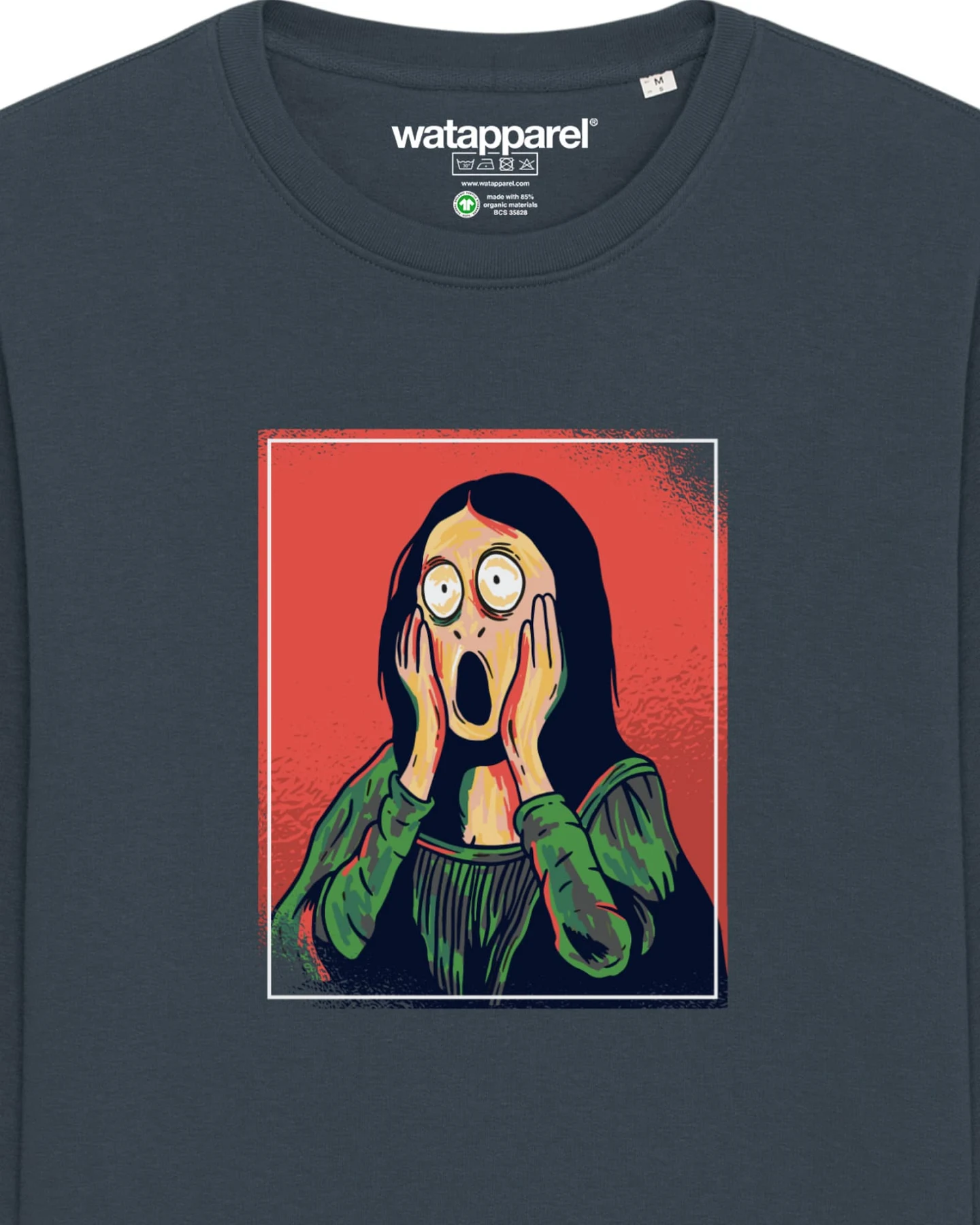 Watapparel Sweatshirt Mona Lisa Scream – Ansicht 3