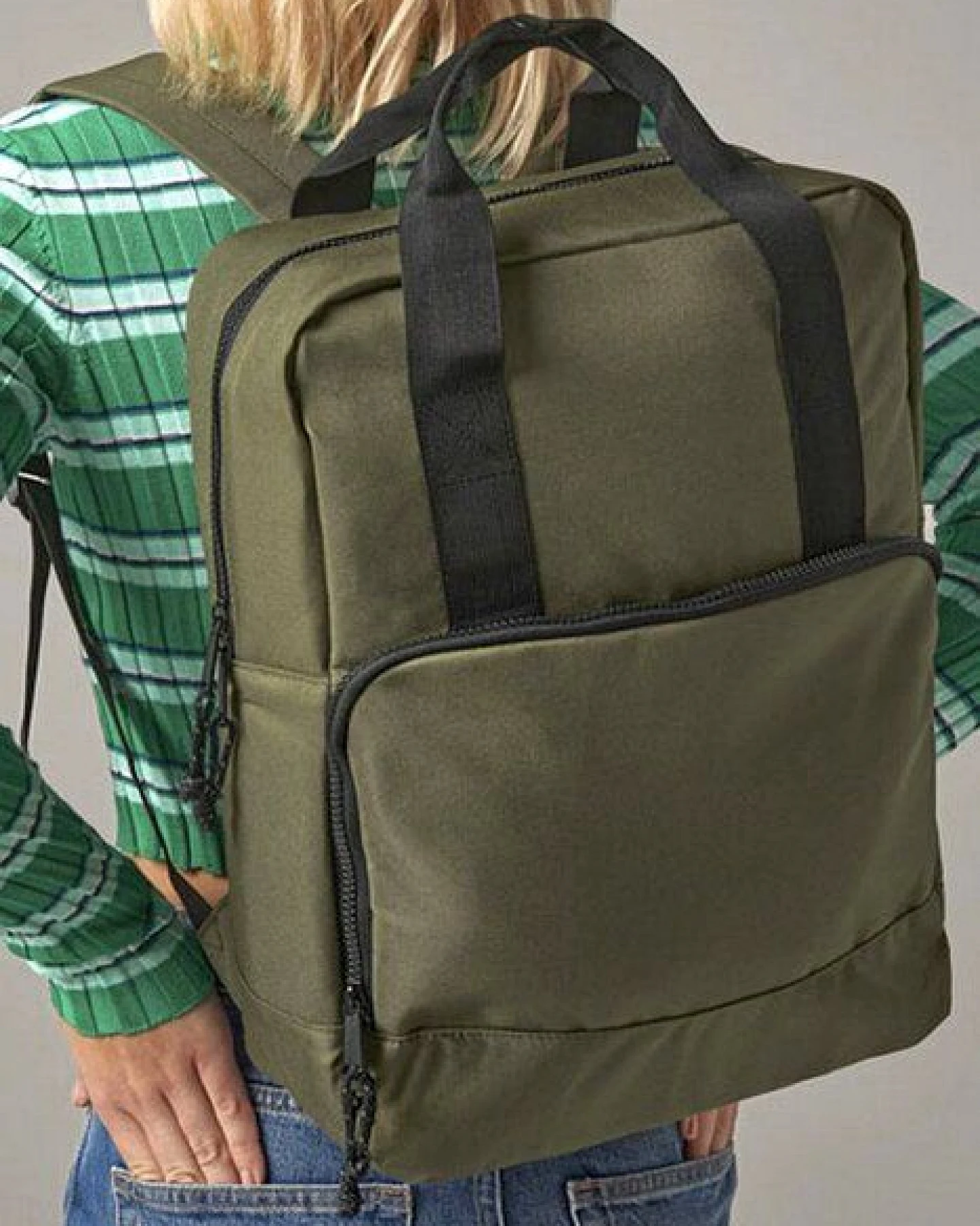 BagBase Recycled Twin Handle Kühltasche, Rucksack oder Tragetasche Thermo Backpack – Ansicht 2