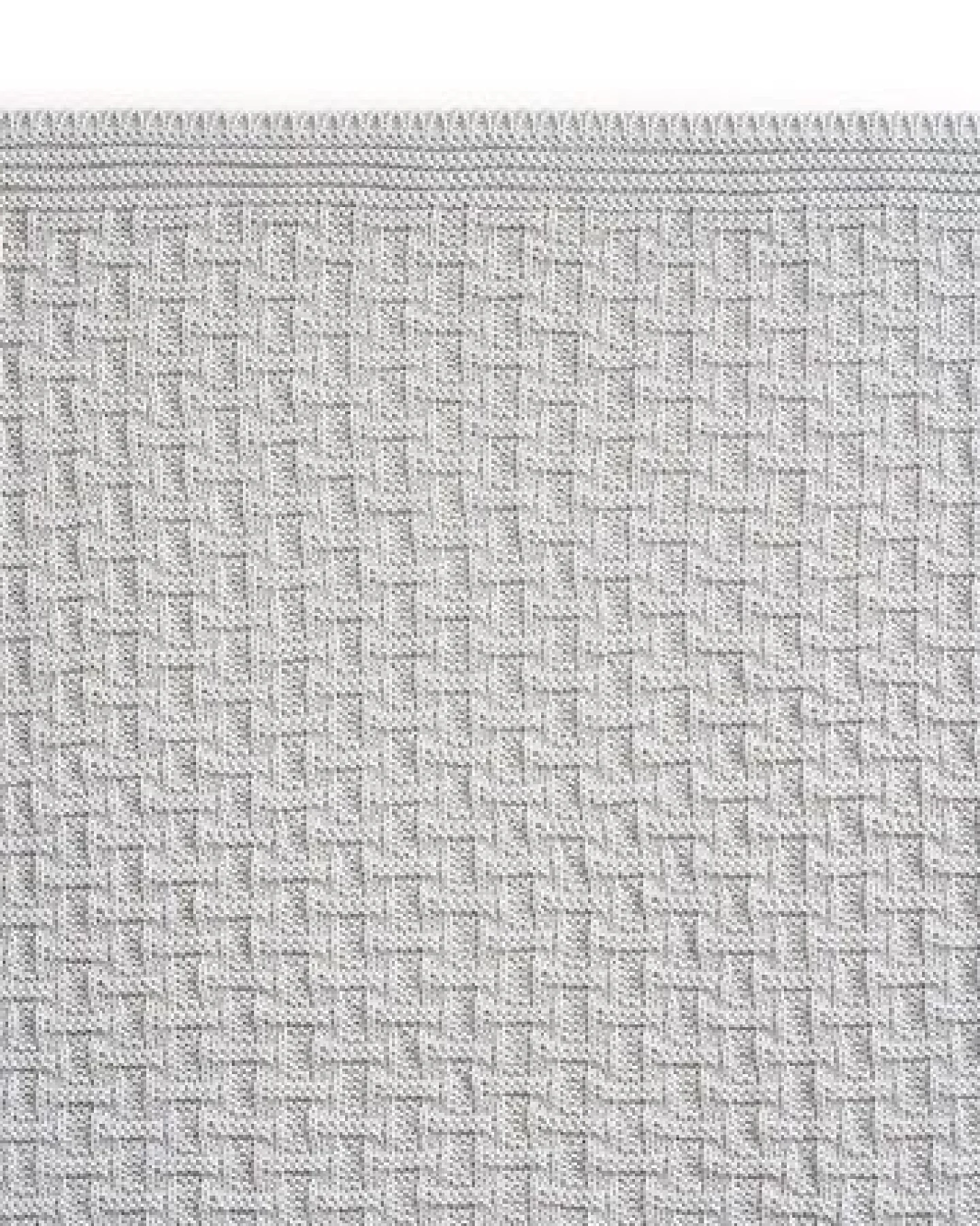 Sonnenstrick – Bio Baby-Strickdecke "Karostrickmotiv" (100 x 90 cm) Bio-Baumwolle – Ansicht 2