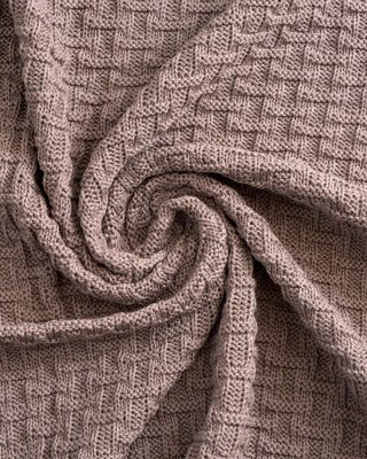Sonnenstrick – Bio Baby-Strickdecke "Karostrickmotiv" (100 x 90 cm) Bio-Baumwolle – Ansicht 3