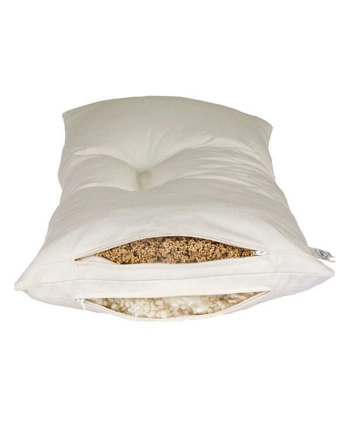 Speltex – Schlafkissen mit ergonomischen Liegezonen (80 x 40 cm) – [Verschiedene Füllungen] – Ansicht 2