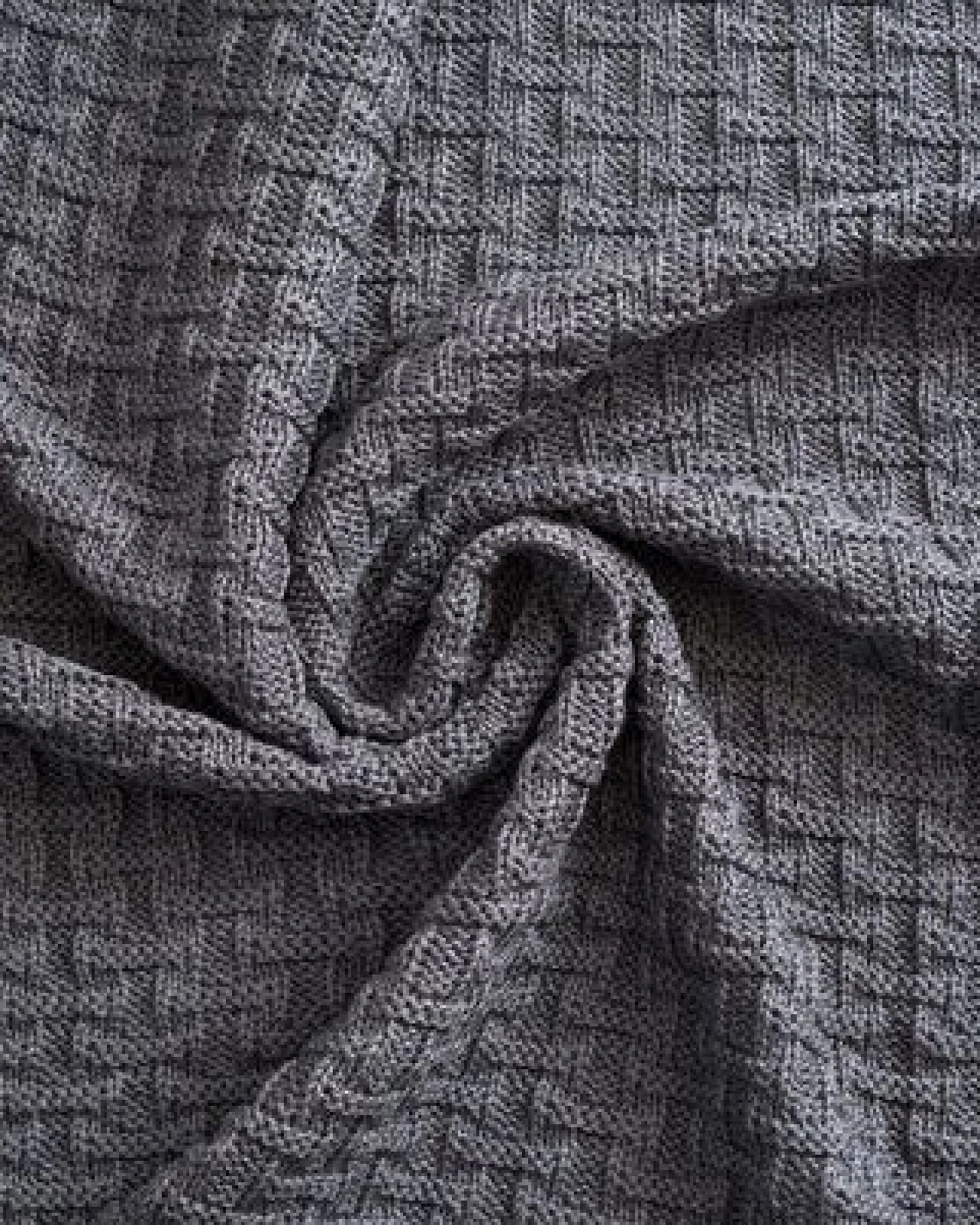 Sonnenstrick – Bio Baby-Strickdecke "Karostrickmotiv" (100 x 90 cm) Bio-Baumwolle – Ansicht 3