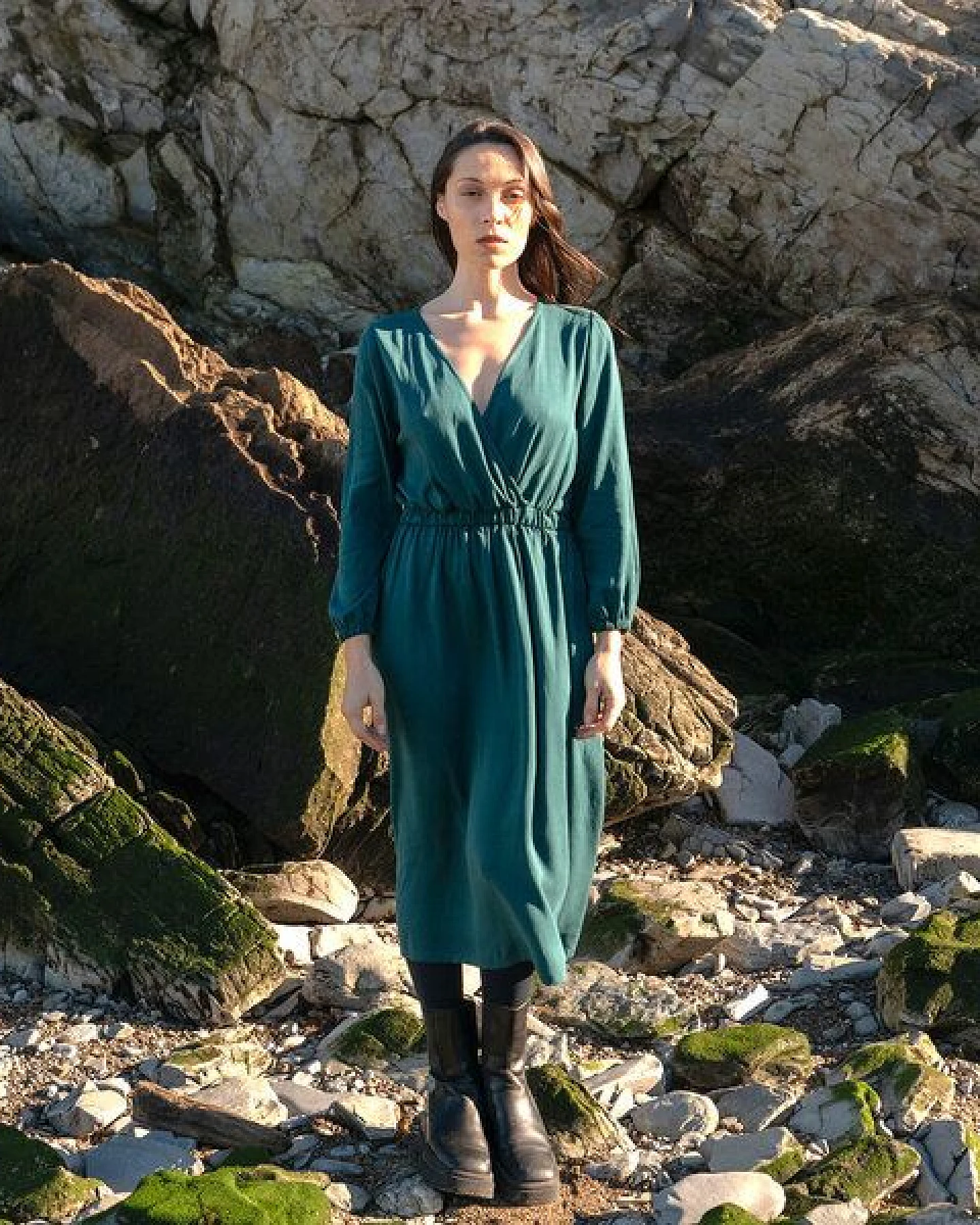 WiDDA berlin Kleid ONNY deep sea aus TENCEL® – Ansicht 2