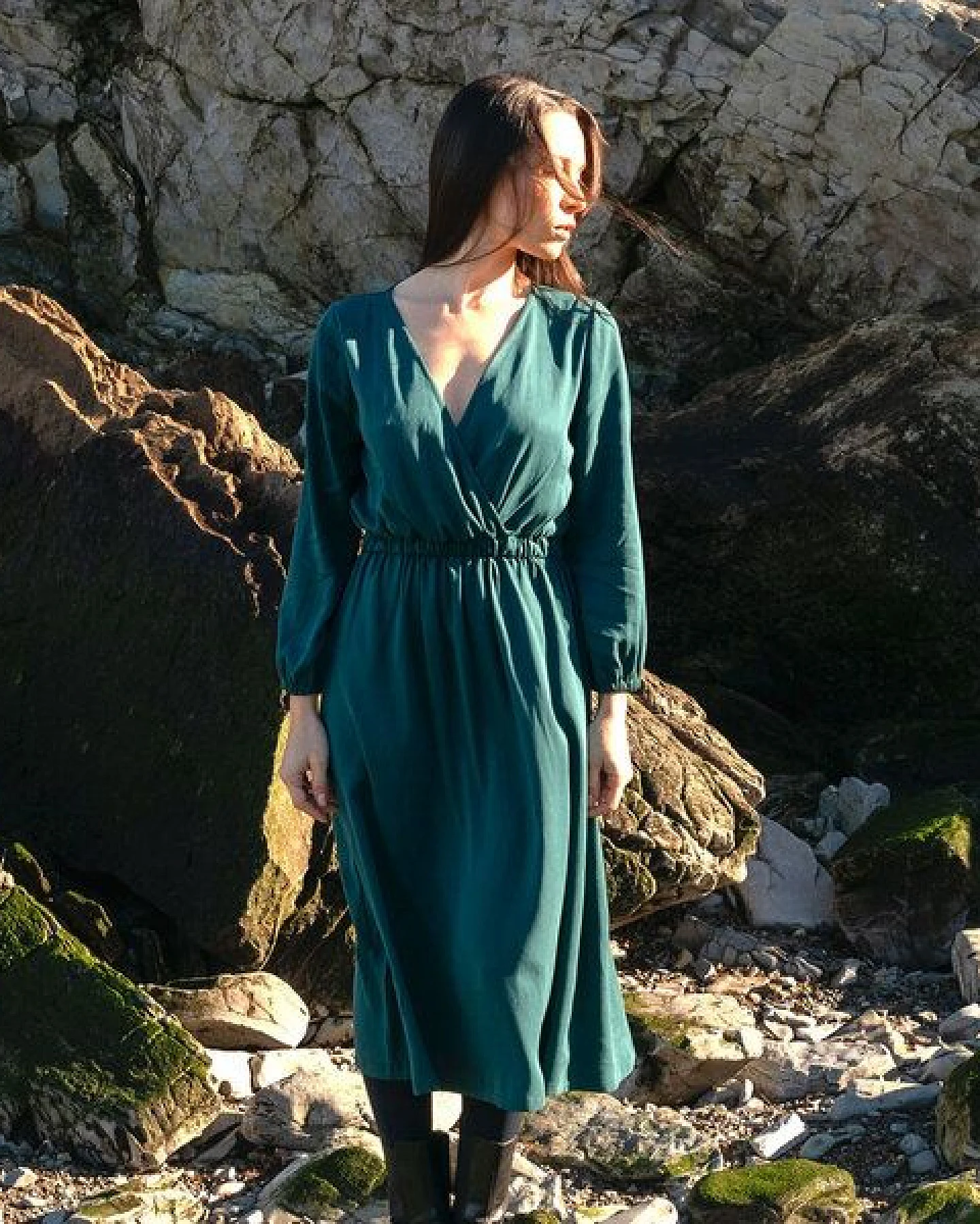 WiDDA berlin Kleid ONNY deep sea aus TENCEL® – Ansicht 3
